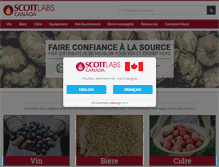 Tablet Screenshot of francais.scottlabsltd.com